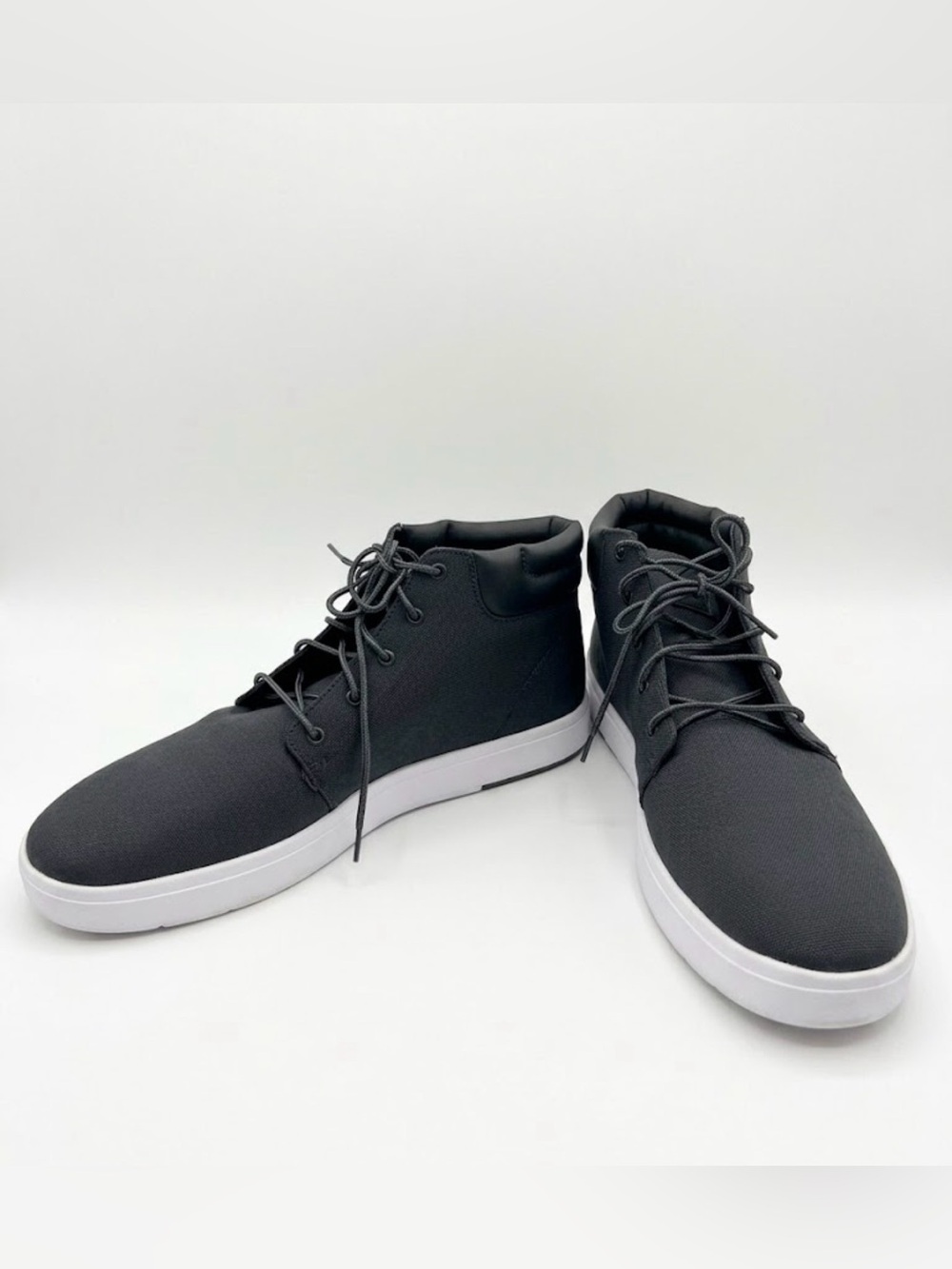 Timberland REBOTL Men's Black High-Top Boots with White Sole